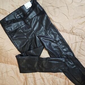 NWT Zara Faux Leather Leggings, Size XS